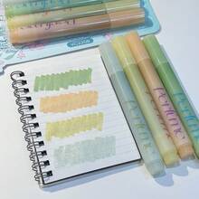 1/4/12pcs Glitter Fluorescent Marker Pens, Slanted Tip Fluorescent Gel Pens, Pink Cute Highlighter Pens, Back To School Student Office Stationery, Drawing Supplies, School Supplies (Suitable For Highlighting, Note-Taking, Scrapbooking, Drawing And Doodling) - Sets - View 15