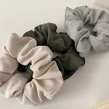 4-Piece Set: New Elegant Chinese Style Satin Hair Ties, Versatile Multicolor Bow Rings For Women - Multicolor - View 4