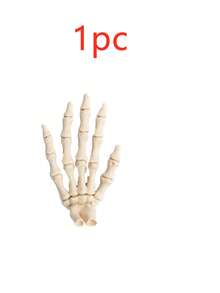 1pc/2pcs Realistic Halloween Skeleton Hand, Life-Size, Plastic Material, Suitable For Halloween Theme Party Decoration, Escape Room, Bar And Room Decor, 1pc Per Hand - Halloween Skeleton Hand - View 7