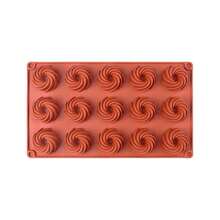 15 Cavity Vortex Silicone Candy Molds For Candy Chocolate Muffin Baking Cake Topper - Multicolor - View 8