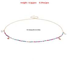 Cadena de Cintura Estilo Bohemio, Collar de Cadena Corporal Brillante para Mujer - 2# - Ver 5