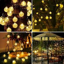 20/50/100pcs Large LED Bead Solar Powered String Lights, 8 Lighting Modes, Rechargeable Battery, Suitable For Garden, Patio, Party, Holiday, Christmas - Solar-powered Bubble Balls - View 6