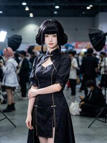 Cosplay假髮 高馬尾辮子合成纖維耐熱 男女通用 萬聖節嘉年華動漫展Cosplay服裝假髮，Cosplay假髮 - 動漫還原粉色雙馬尾與紫色單馬尾假髮 適合歌手Cosplay與派對服裝 - 假髮 - 查看 3