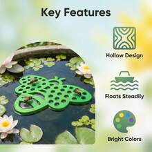 1pc Green, Yellow, Purple, Blue Bee-Shaped Insect Waterer, Floating Bee Drinking Station For Garden Water Surface, Bee Insect Waterer, Suitable For Bees, Butterflies, Dragonflies And Other Insects To Rest And Drink - Insect Water Bottle - View 6