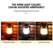 Charging Decoration Atmosphere Light Retro Horse Light Led Desk Lamp Outdoor Camping Bar Light Table Light Lantern Home Decor - 彩色 - 查看 3