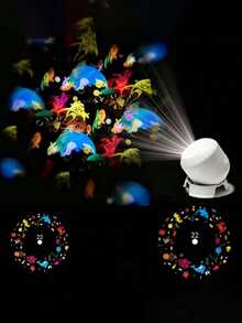 1pc 360° Rotating LED Starry Ocean Projection Night Light, Dynamic Projection Lamp, Rechargeable/USB Powered Adjustable Atmosphere Light, Suitable For Baby Room, Living Room And Game Room Decoration, Ocean Theme Projection (Battery Capacity 800mAh) - Ocean Projection Light - View 6