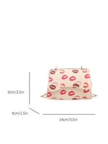 Fashionable Printed Handbag For Women, New Versatile Chain Shoulder Crossbody Bag - Multicolor - View 3