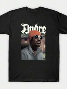 Camiseta para Hombre 3 Stackz - Negro - Ver 1
