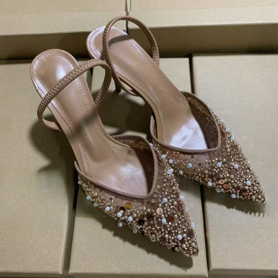 Women Pumps - Apricot - View 1