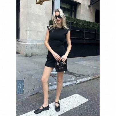 Retro flache Mary Jane Einriemchen Schuhe für Damen Sommer Frühling Freizeit Ballett Schuhe Modische Einfarbige Damen Slippers Universell Kombinierbar