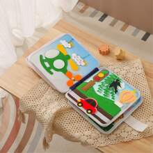 Bear Cloth Book - Built-In Rich Patterns & Interesting Shape Visuals, Children's Soothing Supplies, Helps Baby's Cognitive Development, Untearable Felt Book For Babies, Early Education 3D Cloth Book Toy - Multicolor - View 8