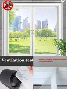 Summer Style, Minimalist White Design. Mosquito Nets Available In Multiple Sizes. Uses 2cm Adhesive Tape, Window Screen, Curtain Mosquito Net, Screen Door, Mesh, Window Insect Screen. - Screen Windows - View 16