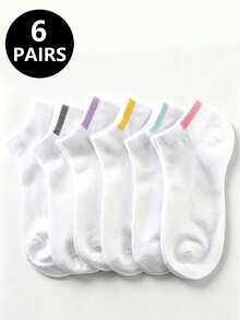1/6/12 Paar lässige minimalistische Bootssocken, weich und hautfreundlich, vielseitig für alle Schuhe, geeignet für alle Jahreszeiten - Verschiedenfarbig - Übersicht 7