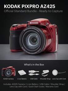 Kodak AZ425 旅遊攝影 長焦相機 2068萬畫素 42倍光學變焦 24mm廣角 BSI CMOS 3吋螢幕 輕巧攜帶 - 查看 16