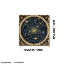 1 buah Taplak Meja Tarot Rune Ramalan Altar Tarot Penutup Meja untuk Pesulap Permainan Papan Harian Alas Kartu - MultiWarna - View 6
