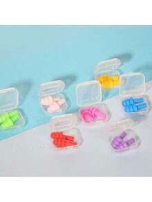 1/3/6/12 Pairs Waterproof Silicone Swimming Earplugs, Effective Noise Reduction, Random Color - Multicolor - View 6