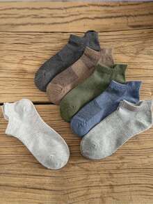 10/8/5 Pairs Unisex Breathable Sports Short Socks, Low-Cut Running Socks, Cushioned Moisture-Wicking Sweat-Absorbing Multi-Purpose Socks For Sports And Travel - Multicolor - View 4