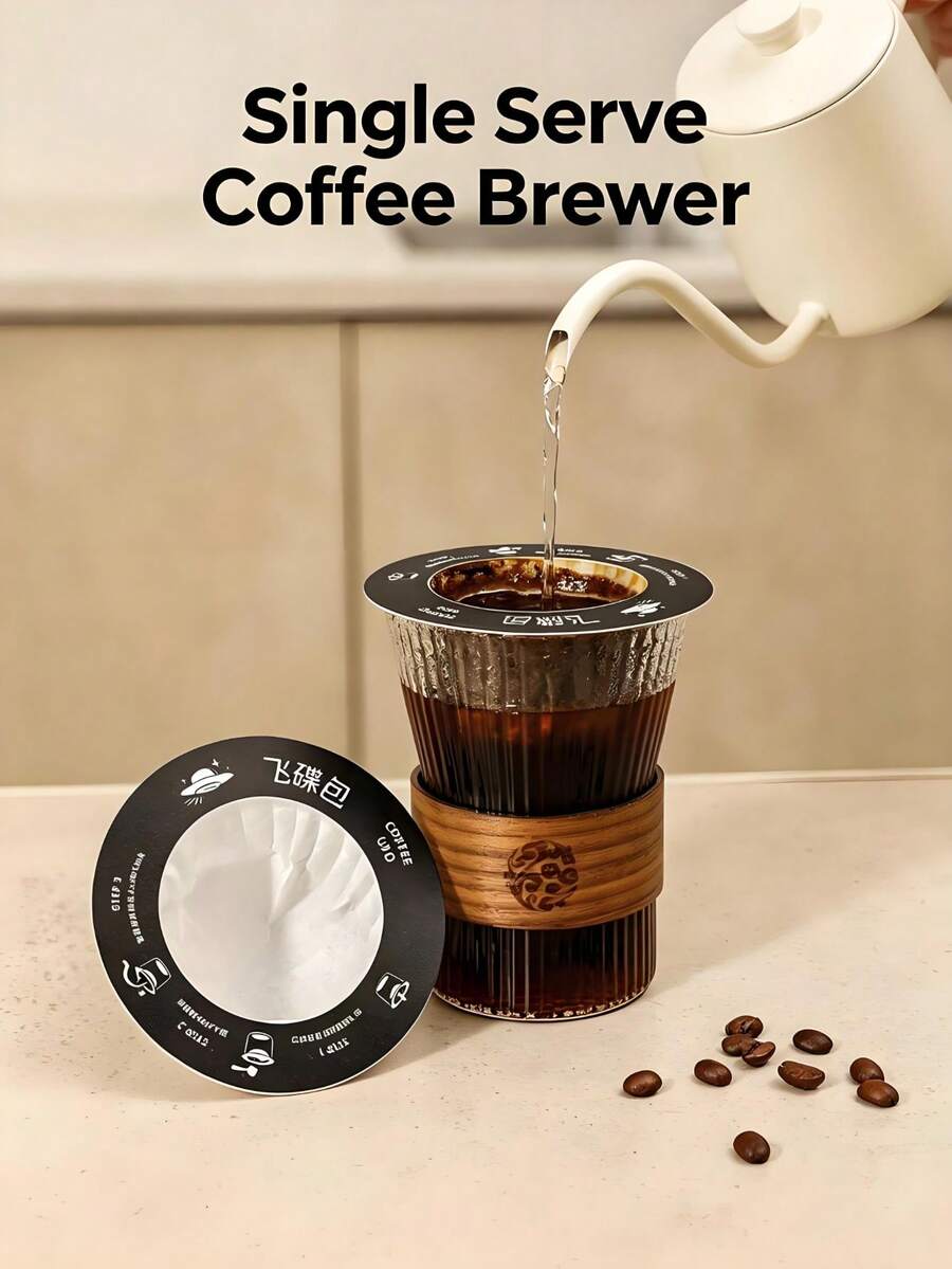 100/50/20/10/1pc Kertas Saringan Kopi UFO, Kertas Saringan Sekali Pakai Portabel, Cocok Untuk Menyeduh Kopi, Dapur Rumah, Kantor, Perjalanan, Berkemah/Kertas Saringan Kopi/Kertas Saringan Kopi Sekali Pakai/Kertas Saringan Kopi Tuang/Kertas Saringan Kopi Tetes/Kertas Saringan Kopi UFO