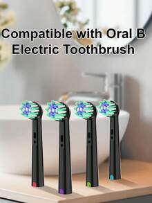 4/12 Count Compatible With OralB Electric Toothbrush Replacement Cross Clean Brush Heads, Toothbrush Head Refills Compatible With Oralb Pro Series Electric Toothbrushes - View 2