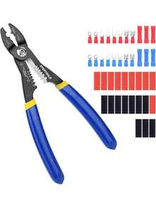 4-In-1 Wire Stripper And Crimping Pliers Clamping, Cutting And Stripping, Compact Multifunction 10-20 AWG Wires - A - View 1
