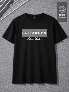 Camiseta BROOKLYN NEW YORK |   100% - Negro - Ver 2