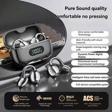 Écouteurs à oreille ouverte à la mode, polyvalents pour toutes les tenues, confortables et sans pression pour un port prolongé, vous permettent de profiter de la musique tout en percevant votre environnement, supportent la charge rapide et une longue autonomie de batterie, idéaux pour les trajets quotidiens et les activités de plein air - Voir 6