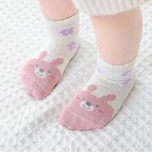 5 đôi tất bắp chân hoa hồng, phù hợp cho trẻ em từ 0-3 tuổi, thiết kế không đường may, thoáng khí, màu sắc đa năng, mềm mại và thoải mái, phù hợp cho đi học, du lịch, mặc hàng ngày và nhiều hơn nữa, vật dụng thiết yếu mùa hè, hoa hồng được trẻ em yêu thích - Nhiều màu - Xem 3