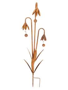Vintage Iron Bluebell Flower Pot Stake, Rustic Decor For Garden, Versatile For Various Garden Scenes, Unique And Durable Design For Yard Landscaping And Scene Decoration - Bluebell - View 7
