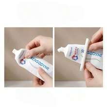 1pc Manual Plastic Toothpaste Squeezer, Vertical Bathroom Dispenser, Suitable For Toothpaste, Facial Cleanser, Hand Cream, No Electricity Needed, Home Bathroom Decor, Autumn Decoration, Back To School Season - Multicolor - View 4