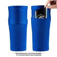 1 Pair Unisex Soccer Sock Sleeves With Cover, Available In Black, White, And Blue, Breathable And Comfortable, Quick To Put On, Perfect Soccer Sports Companion, Suitable For Various Soccer Training And Matches, Ideal Gift For Sports-Loving Friends - Covered Socks - View 14