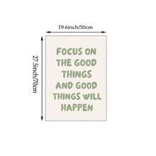 1件裝「Focus On Beautiful Things」牆面藝術印刷品，鼠尾草綠勵志語錄帆布畫，文字海報，現代抽象極簡風格，適合臥室、客廳、辦公室、公寓裝飾，無框/木製掛軸/有框 - 彩色 - 查看 13