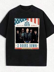 n The South 2025, Suave, Esencial para Ropa Casual Urbana en Todas las Temporadas, Estilo Versátil para Todas las Temporadas, Uso Diario Asequible y Regalo Perfecto para Fans y Amigos - 220g - Negro - Ver 2