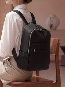Waterproof Large Capacity Backpack Versatile Fashion - Black - View 2