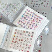 2400 Mini Adorable Sticker Sets With Storage Book | Portable Transparent Plastic, Various Beautiful Designs, Perfect For DIY Journals And Scrapbooks - Ideal Pairing For Notebooks And Albums - A - View 3
