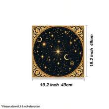 1pc Starry Sky Design Tarot Tablecloth Altar Cloth Tarot Card Reading Home Decor Astrology Countertop Mat Home Decor - Black - View 4