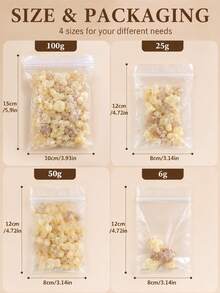 6/25/50/100g Pure Frankincense, Natural Incense, No Additives, Naturally Dried, Long-Lasting Fragrance, Hand-Selected - Mastic - View 1