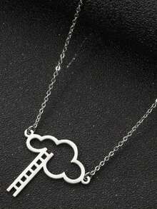 1 pieza Collar colgante exquisito con escalera de nubes - XL918 - Ver 1