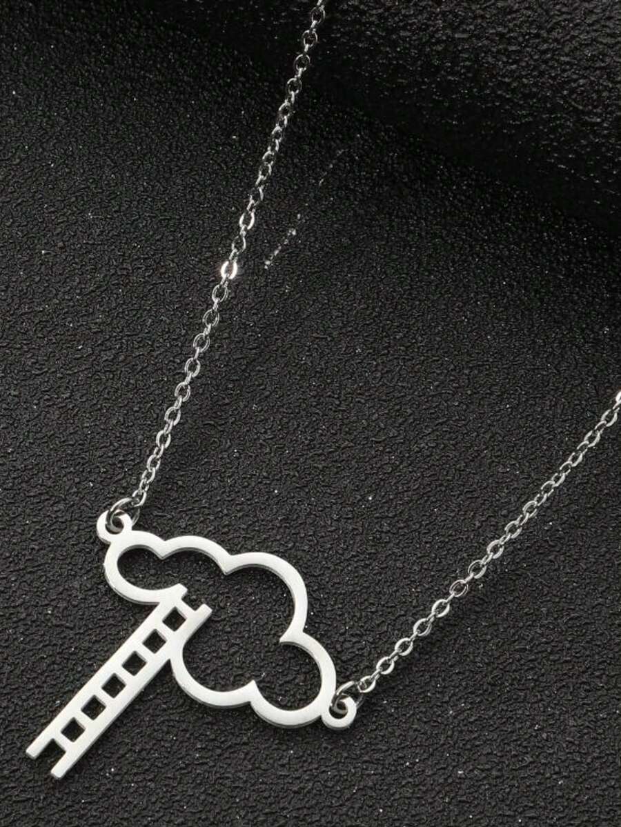 1 pieza Collar colgante exquisito con escalera de nubes - XL918 - Ver 1