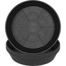 4 paquetes de bandejas de goteo de platillo de plantas de 6 pulgadas, platillos redondos de plstico para macetas para interiores y exteriores - 6 pulgadas (paquete de 4) + negro - - Ver 1