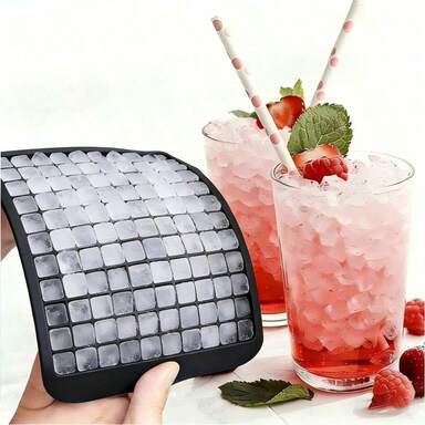 160-Cavity Silicone Ice Cube Tray, Ice Cube Mold, Ice Maker, DIY Mini Ice Cube Mold, Easy-Release Multi-Cavity Silicone Ice Cube Tray, Suitable For Making Cocktails And Whiskey Ice Cubes, Frozen Mixtures, Making Ice Cubes