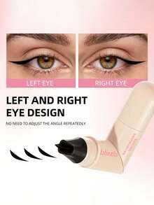 1pc Rotating Grip Design Waterproof Smudge-Proof Eyeliner, Quick Application Long-Lasting Sweat-Resistant, Portable Travel Size Makeup Gift, Essential For Beginners And Professionals Daily Eye Makeup - Multicolor - View 6