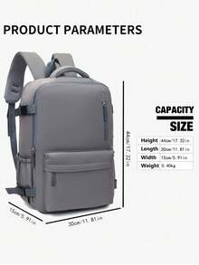 Mochila de viaje grande para mujer, bolso de moda para portátil, multiusos para ir al trabajo, escuela & viajes de negocios, equipaje de mano para cabina compatible con Ryanair, Wizz Air - Multicolor - Ver 5