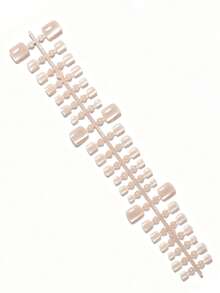 Summer Versatile Vibrant Experience,42Pcs S/M/L Full Size Short Square Fake Toenails,Multicolor Shades Wide Light Cat Eye Transparent Set,Neat Wrap Edge Shape,Multi-Color Mix&Reusable,For Seaside&Hot Spring,With Jelly Glue&Nail File - Baby Pink - View 3