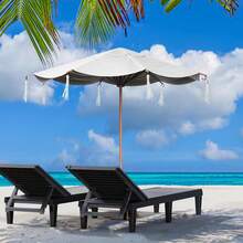 Outdoor Chaise Lounge Chair, Adjustable Waterproof Patio Recliner, Easy Assembly Pool Lounge Chair For Backyard Lawn Poolside Garden, Black 1 Pack - Black - View 5