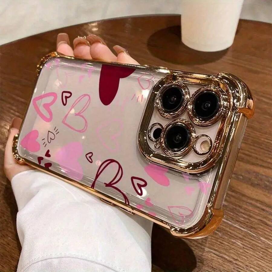 Compatible Cases For IPhone 17/16/15/14/13/12/11 Pro Plus Promax, Birthday Gifts - 金色 - 查看 1