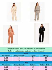 Women's Teddy Plush Set With Hood And Wide-Leg Pants - Winter Fashion - Comfortable - 米色 - 查看 5