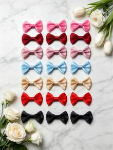50PCS/30PCS Polyester Bows, Gift Box Decoration DIY Handmade Jewelry Making Accessories, Jewelry Hair Accessories, Clothing Doll Decoration, Garment Accessories - Satin Waistband Bow - View 10