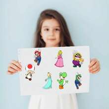 8 Stücke beliebte Gesichtsveränderungs-Puzzle-Aufkleber, lustiges DIY-Collage-Spiel, fördert die praktische Fähigkeit von Kindern, Geburtstags- und Schulanfangsgeschenke, hochwertige Feiertagsgeschenke für Jungen und Mädchen - Verschiedenfarbig - Übersicht 5