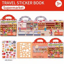 Reusable Sticker Book For Kids, Washable Stickers For Toddlers, Preschool Holiday Gift, Back To School And Birthday Gift - Multicolor - View 13