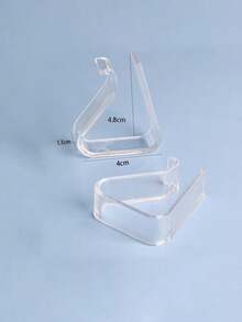 10pcs/1pack Transparent Non-Slip Tablecloth Clips .Home Tablecloth Non-Slip Fixing Clips .Suitable For Wedding Party And Family Dinner Tablecloth Fixing Clips Kitchen And Restaurant Hotel Essential Tools - Multicolor - View 10